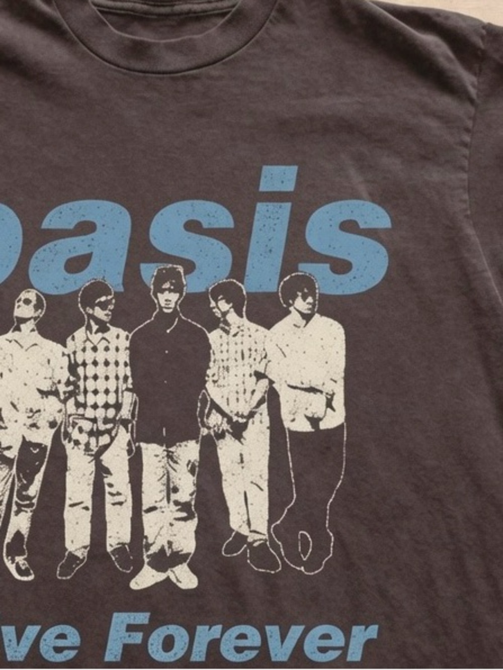 Oasis Live Forever Graphic Tee - Dark Chocolate - Picture 2 of 4